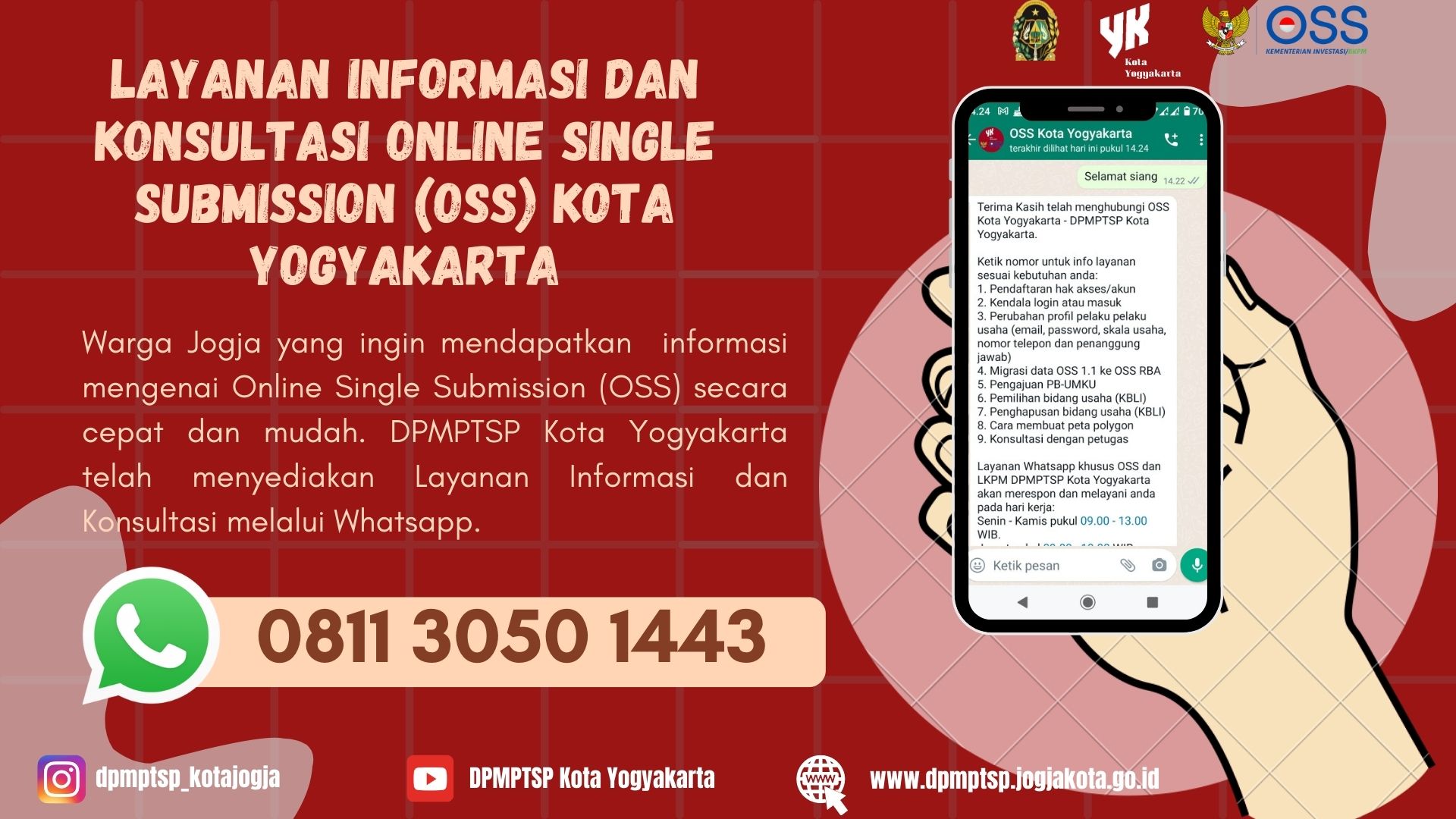 SOSIALIASI WHATSAPP OSS KOTA YOGYAKARTA