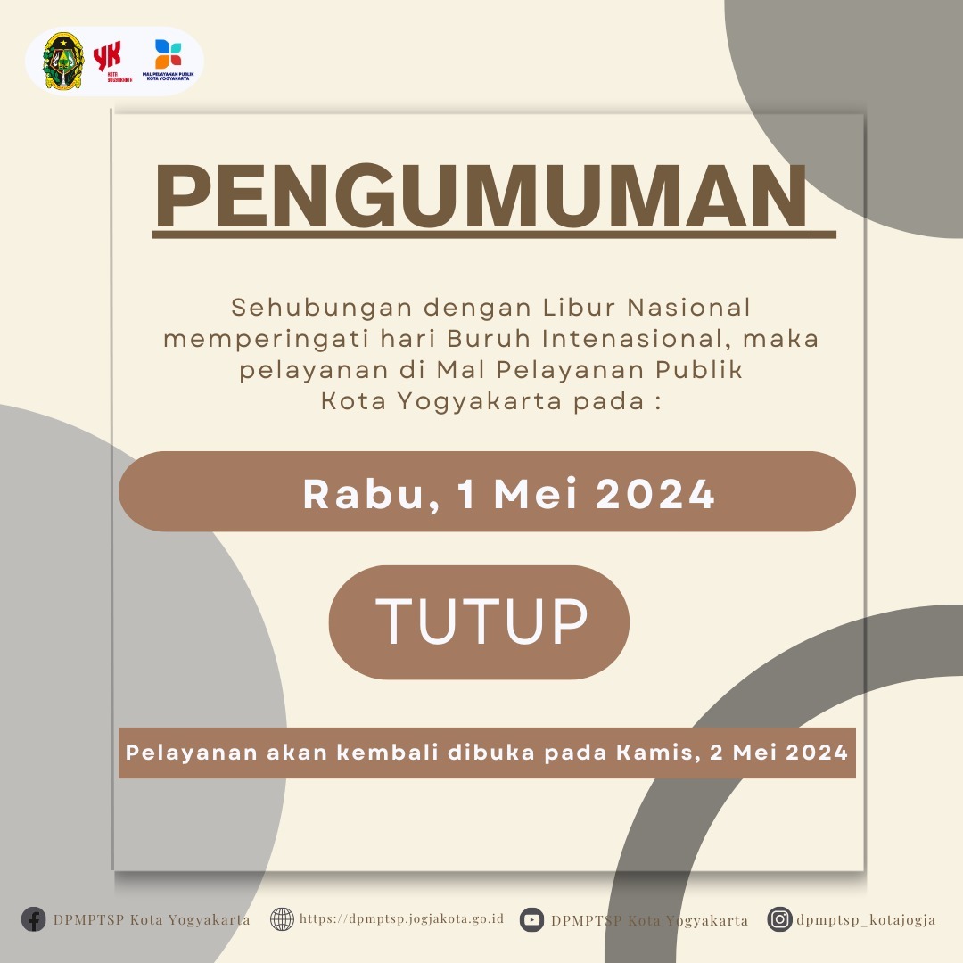 Pengumuman Libur Nasional Peringatan Hari Buruh Internasional